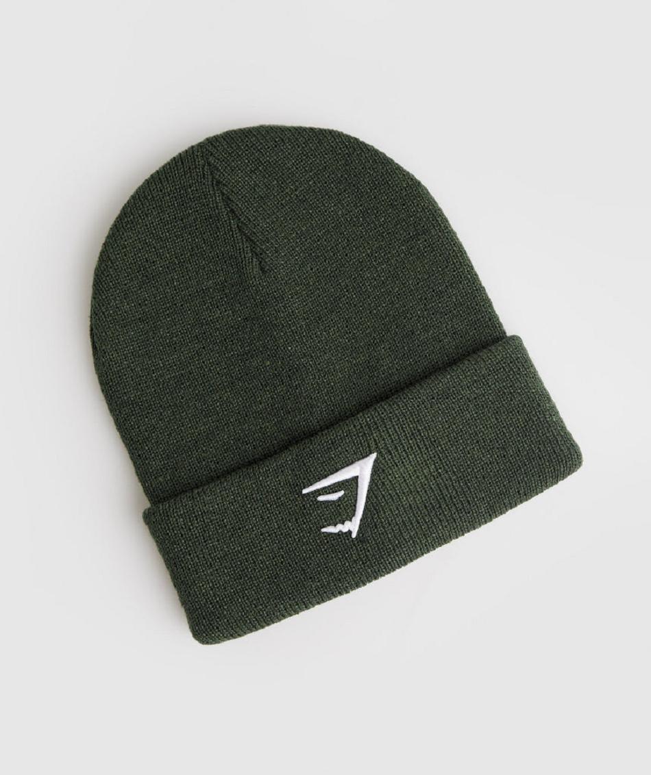 Sombreros Gymshark Sharkhead Beanie Accessories Verde Oliva | CO 4184AHK